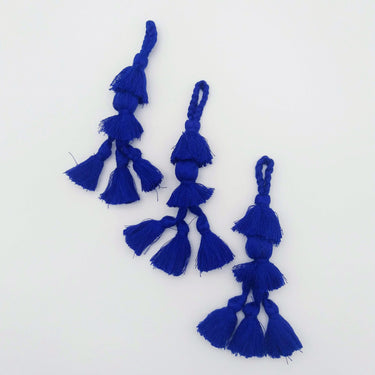 Royal Blue Tassels, Cotton Tassels, Bohemian